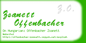 zsanett offenbacher business card